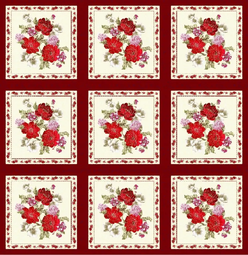 High-strength polyester printed fabric flat mesh process bright colors and long-lasting